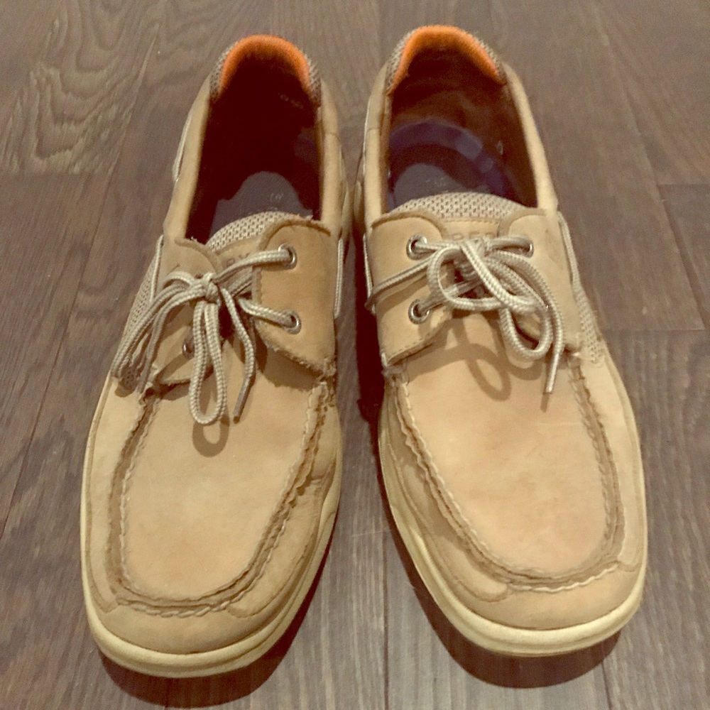 Mens Size 11.5 tan Sperry boat shoes
